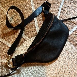 Rebecca minkoff 🦋leather black Fanny/bum/crossbody bag